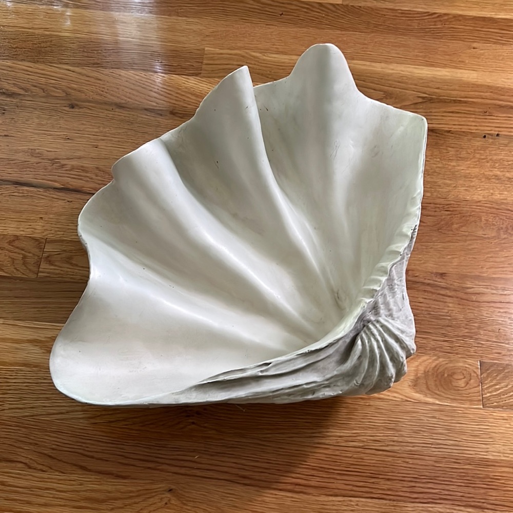 Large shell- can be planter or ice bucket.